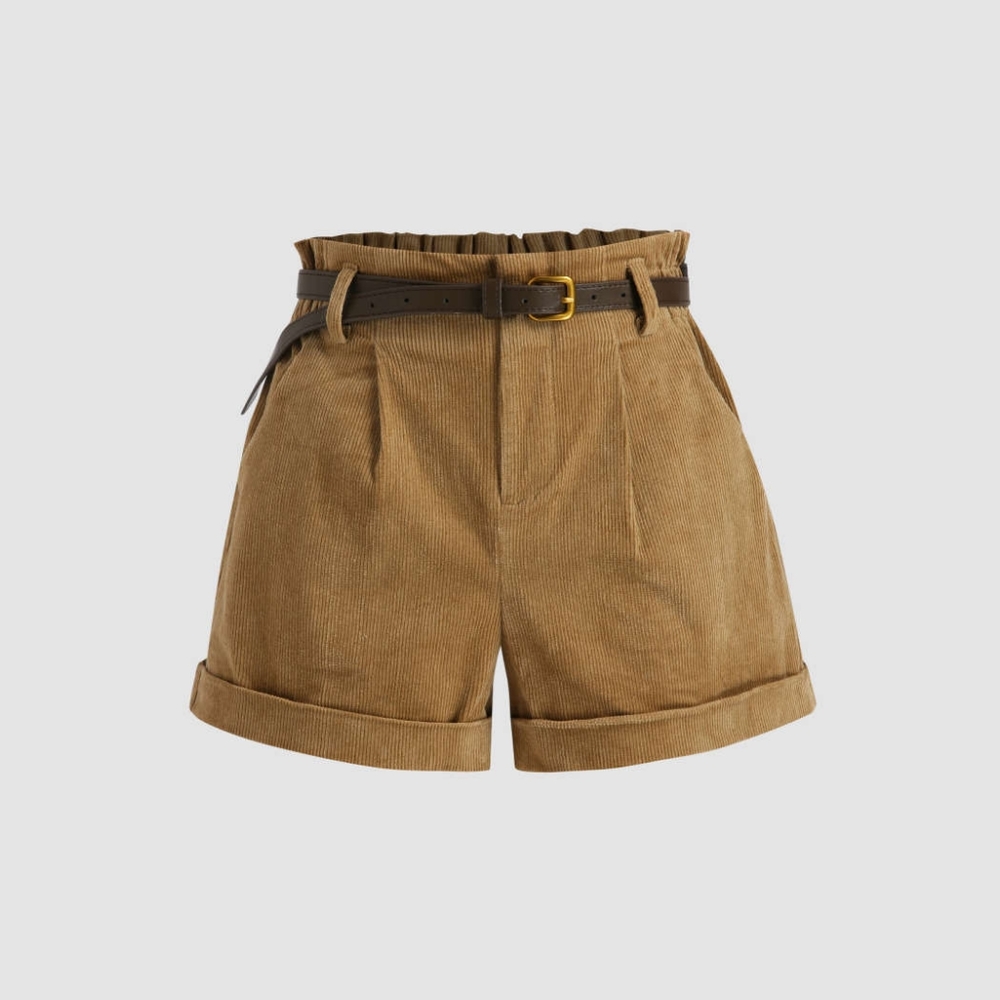Cider mid rise corduroy shorts